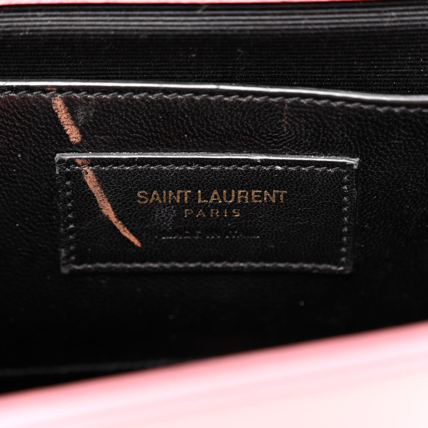 Saint Laurent Grain De Poudre Medium Classic Monogram Kate Satchel Dark Rose 5 of 15