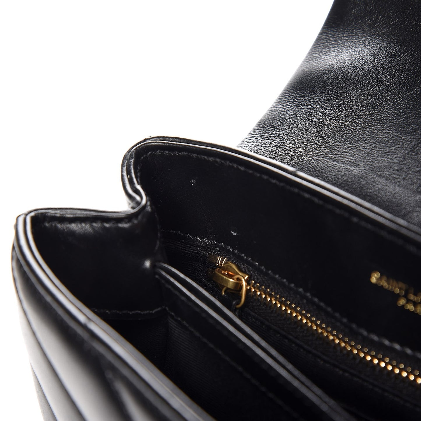 Calfskin Y Quilted Monogram Toy Loulou Crossbody Bag Black