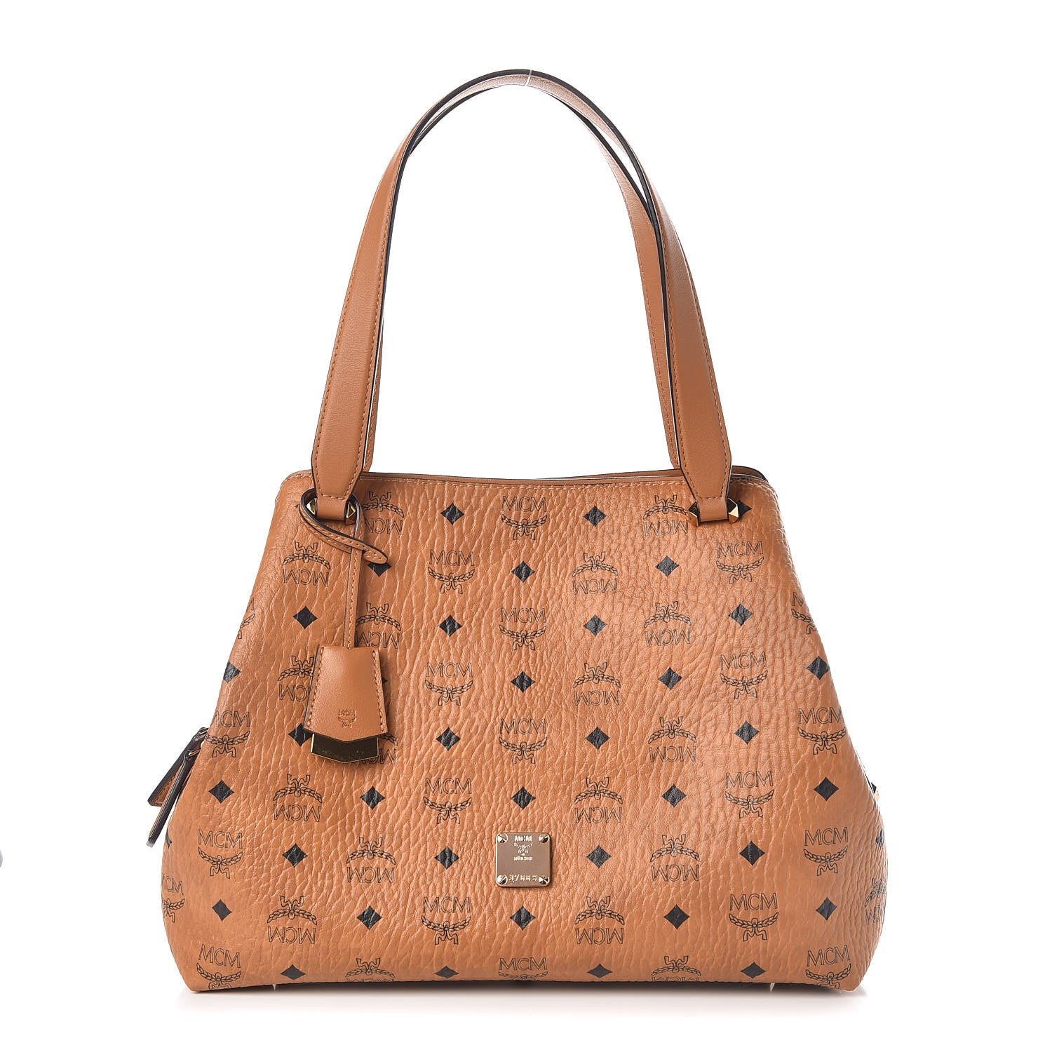 MCM Visetos Large Hobo Cognac 1 of 10
