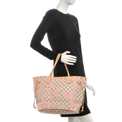 Louis Vuitton Damier Azur Tahitienne Neverfull MM 2 of 8