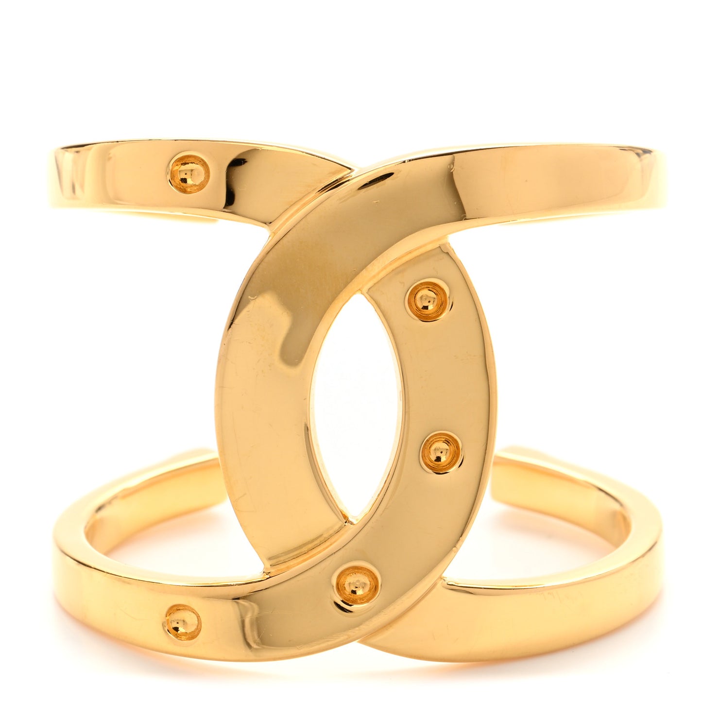 Metal Logo CC Cuff S Gold