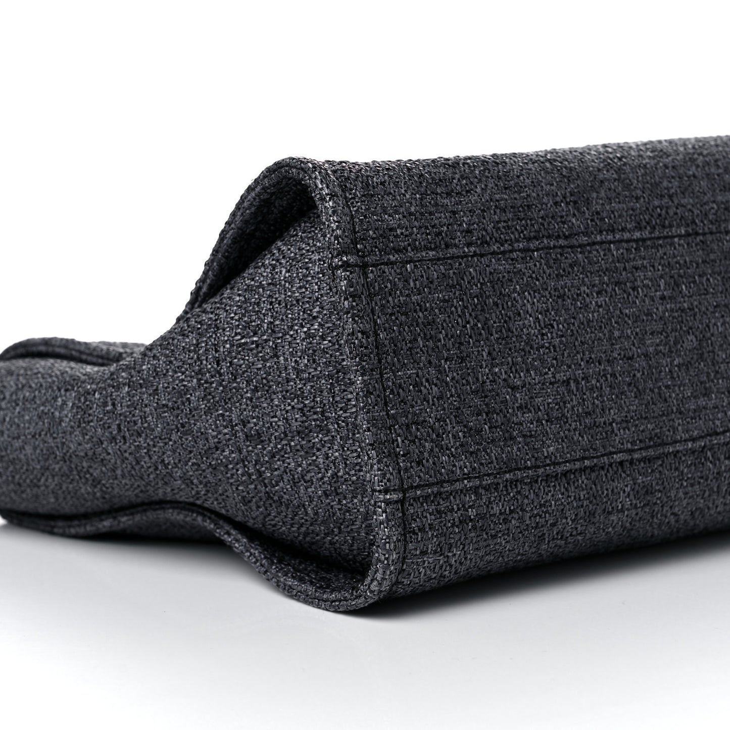 Lurex Boucle Small Deauville Tote Black