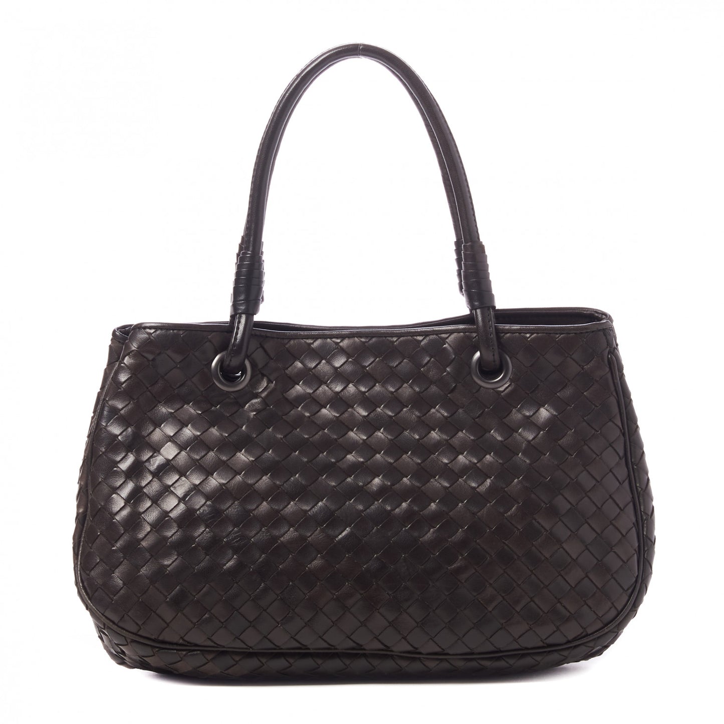 Nappa Intrecciato Woven Tote Ebano