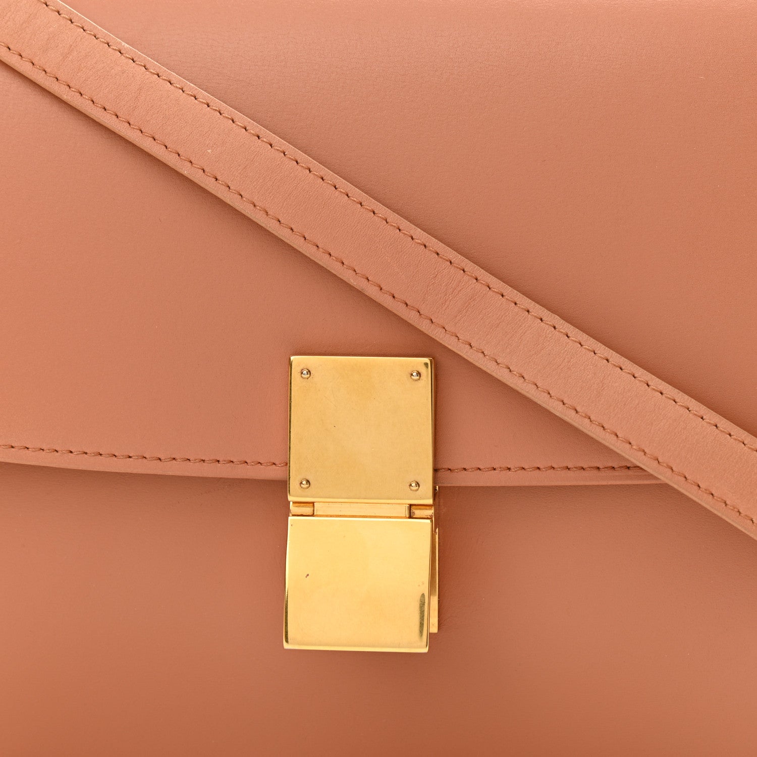 Celine Box Calfskin Medium Classic Box Flap Bag Nude 8 of 21