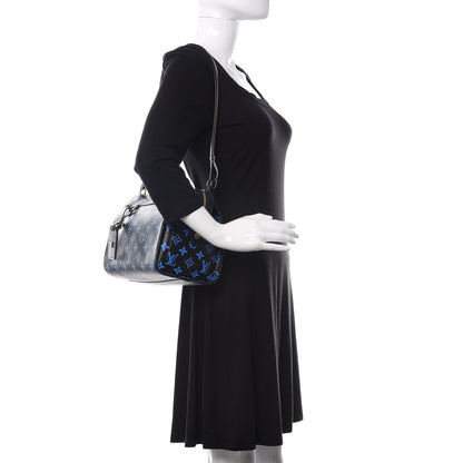 Louis Vuitton Colored Monogram Speedy Amazon PM Blue Black 2 of 9