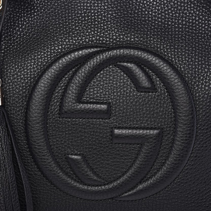 Gucci Pebbled Calfskin Medium Soho Chain Shoulder Bag Black 10 of 10