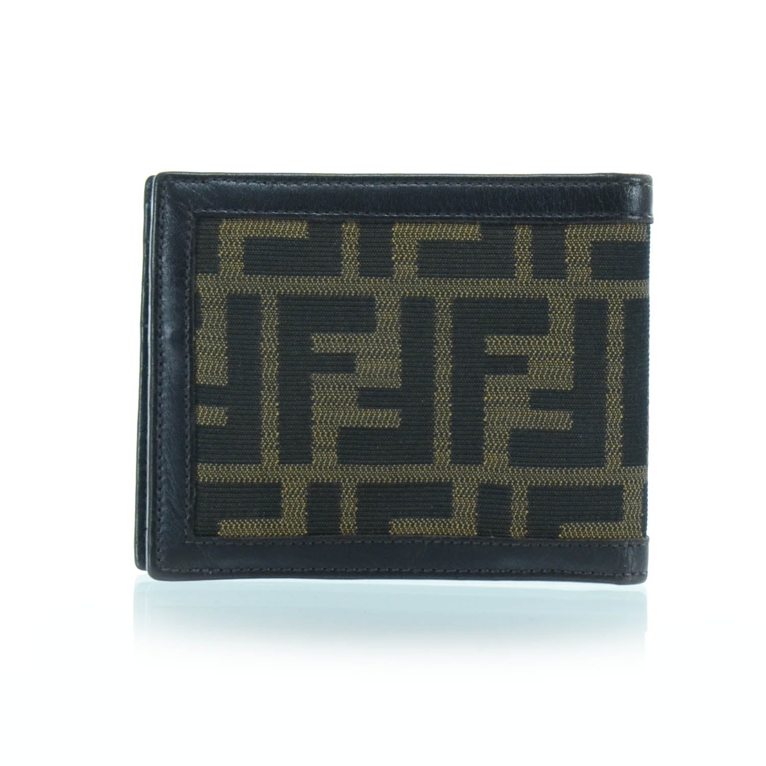 Fendi Zucca Mens Bi-Fold Wallet Tobacco 3 of 6