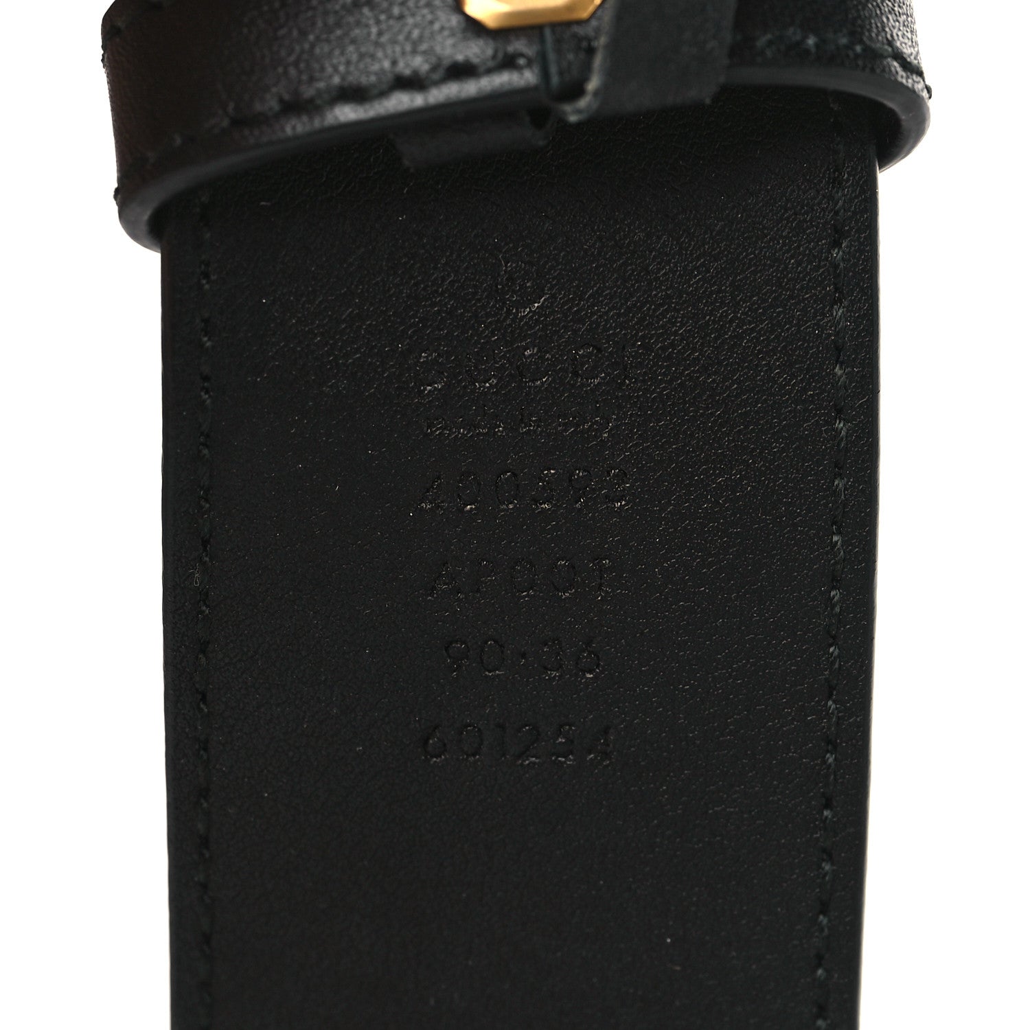 Gucci Calfskin Double G 40mm Belt 90 36 Black 4 of 5