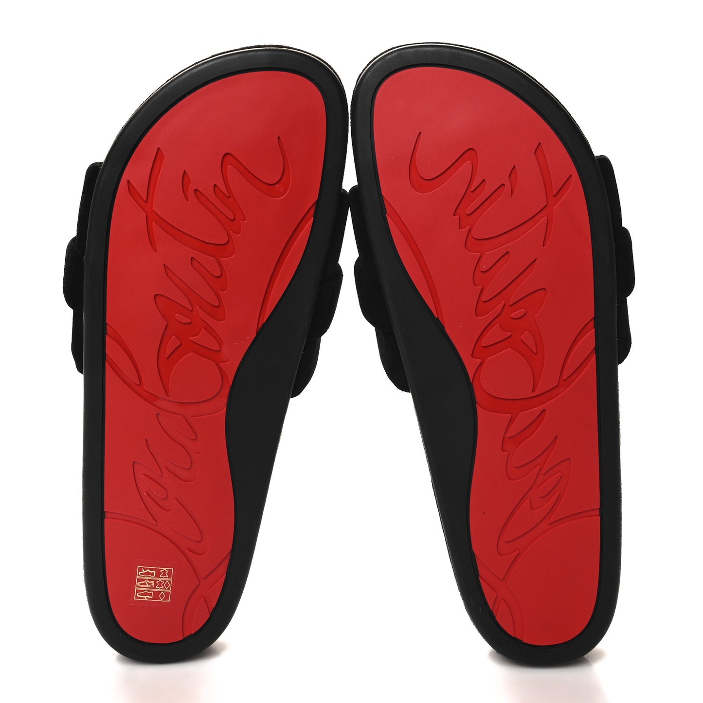 Suede Mens Varsimule Bizz Logo Slide Sandals 43 Black