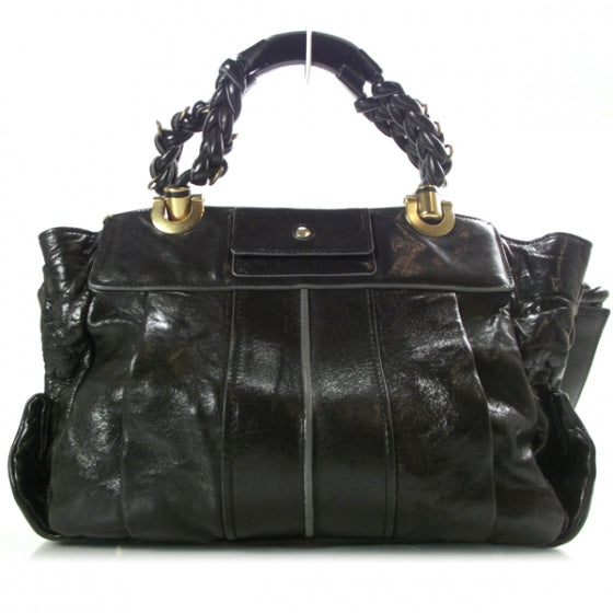 Chloe Leather Heloise Satchel Black 1 of 12