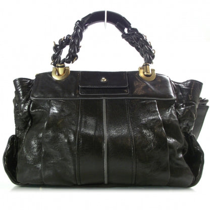Chloe Leather Heloise Satchel Black 1 of 12