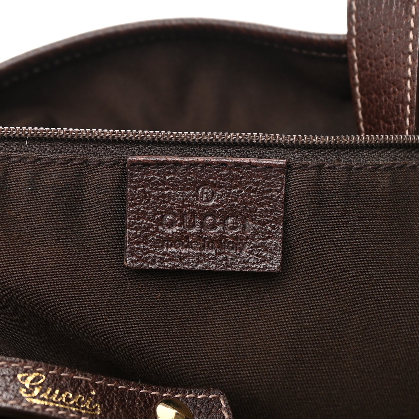 Monogram Medium Abbey Shoulder Bag Dark Brown