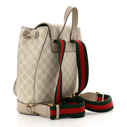 Gucci GG Supreme Monogram Azalea Calfskin Retro Interlocking G Buckle Backpack Beige Mystic White 2 of 11