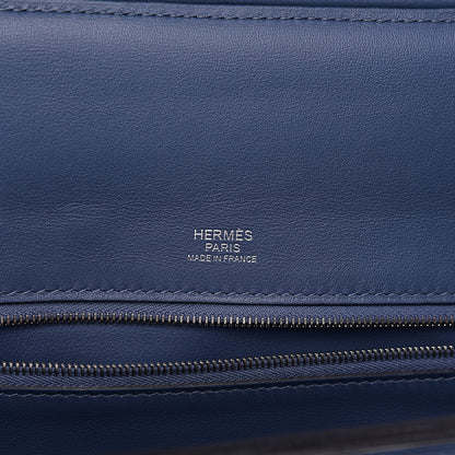 Hermes Taurillon Maurice Swift 24/24 35 Bleu Brighton 6 of 11