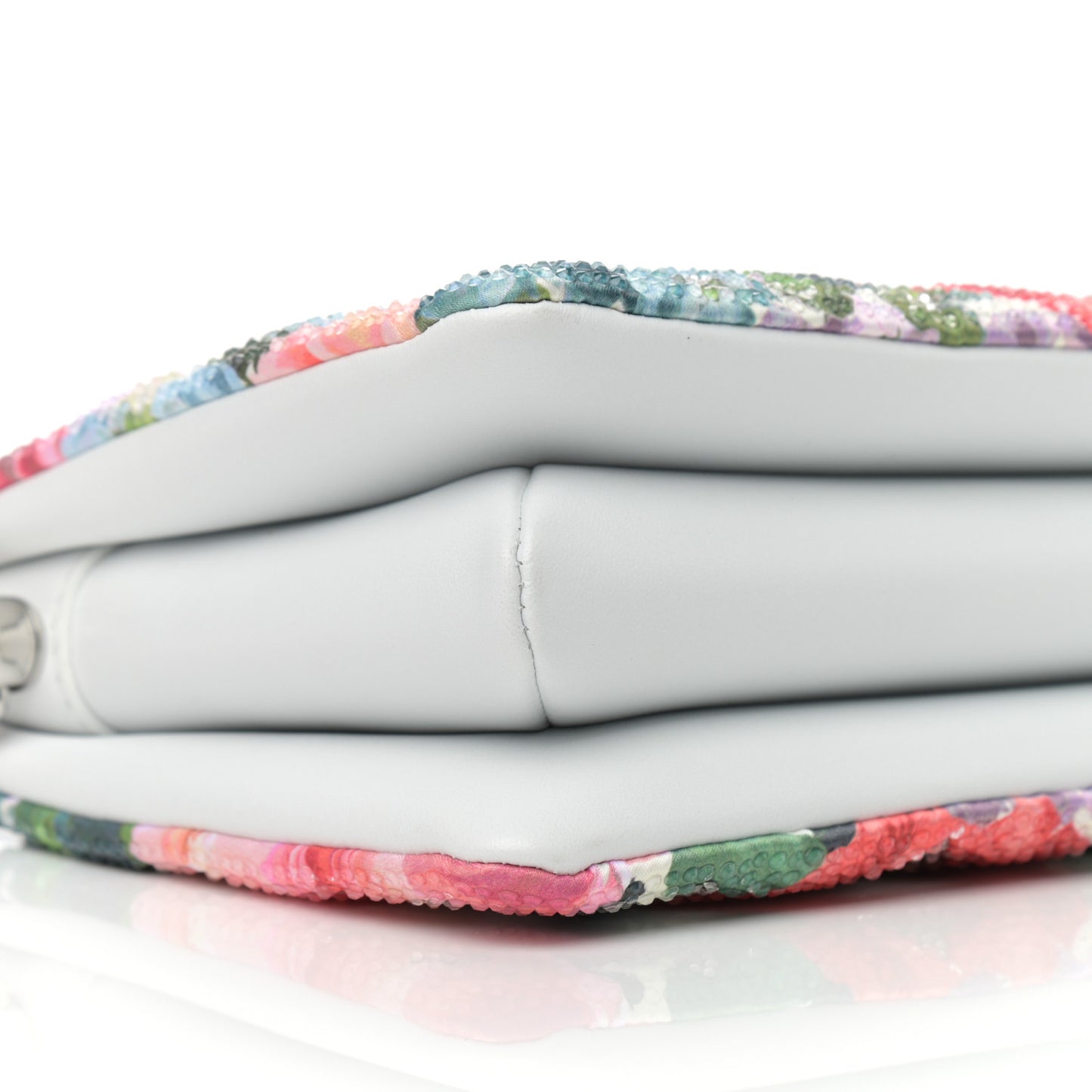 Satin Crystal Embellished Monogram Coussin BB Multicolor