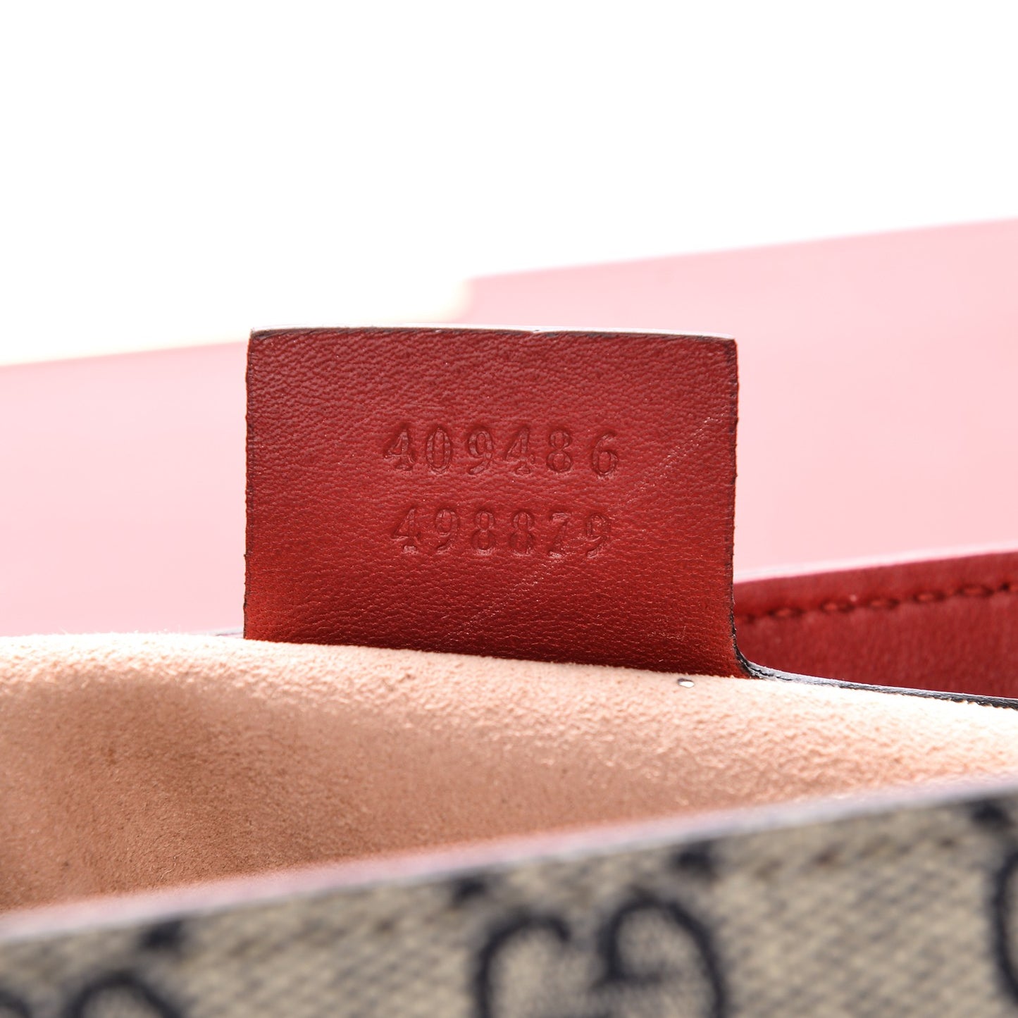 GG Supreme Monogram Moon Calfskin Medium Padlock Shoulder Bag Beige Blue Hibiscus Red Mystic White