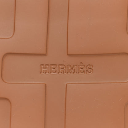 Hermes Calfskin Womens Enid Sandals 38.5 Naturel 6 of 14
