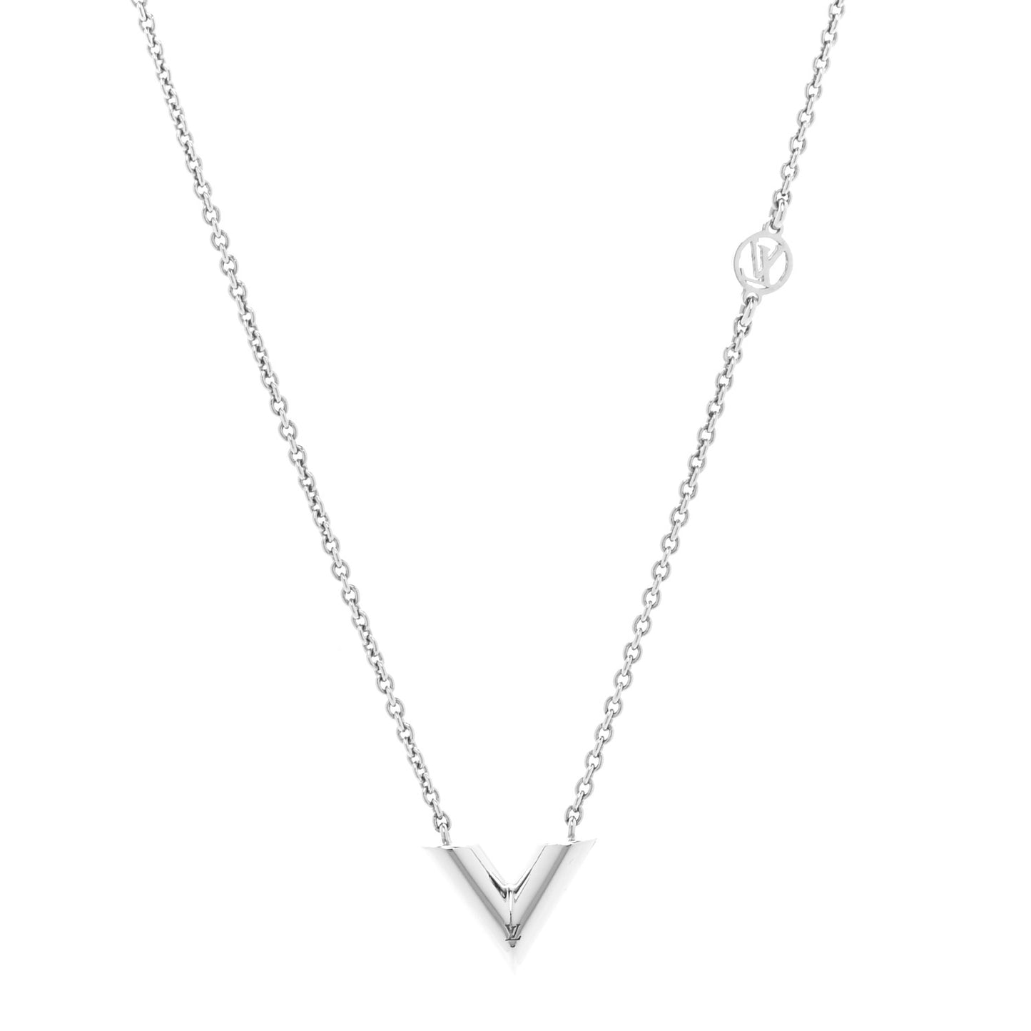 Metal Essential V Supple Necklace Silver