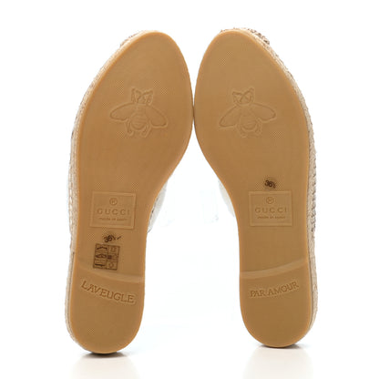 Gucci Nappa Matelasse GG Marmont Espadrille Slippers 36.5 Great White 5 of 9