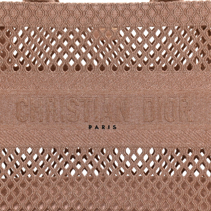 Christian Dior Mesh Embroidered Medium Book Tote Clay 8 of 10