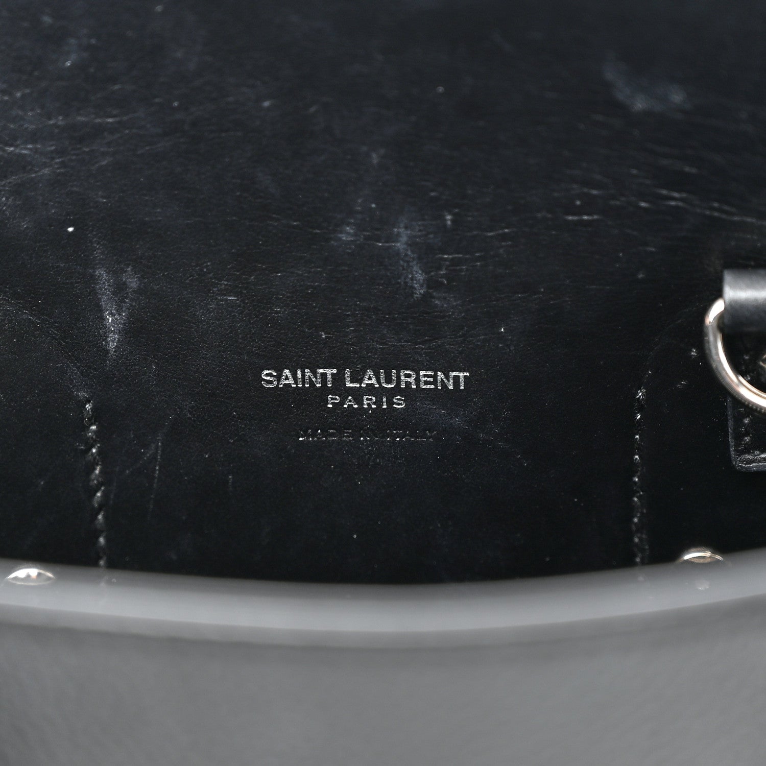 Saint Laurent Grained Calfskin Small Sac De Jour Black 6 of 13