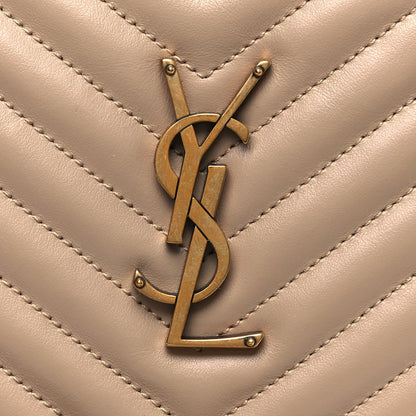 Saint Laurent Calfskin Matelasse Monogram Lou Camera Bag Dark Beige 11 of 11