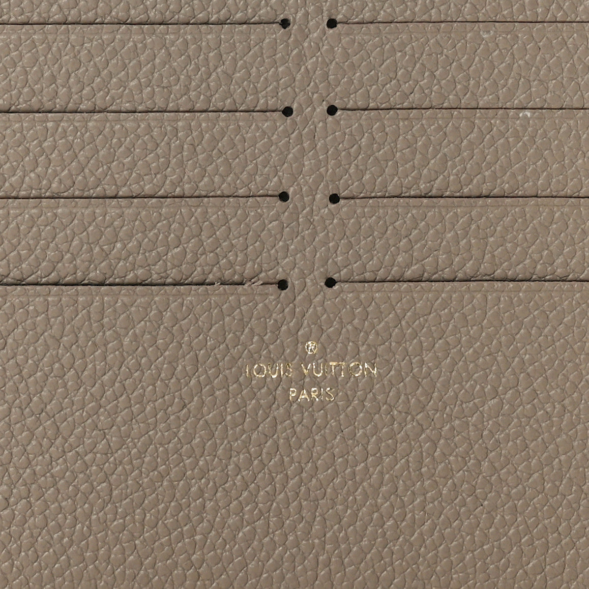 Louis Vuitton Calfskin Felicie Chain Wallet Card Holder Insert Tourterelle 6 of 6