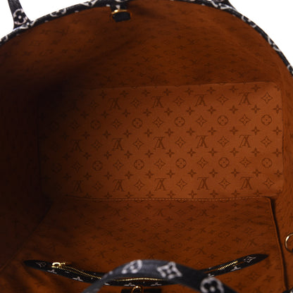Louis Vuitton Monogram Giant Crafty Neverfull MM Creme Caramel 4 of 10