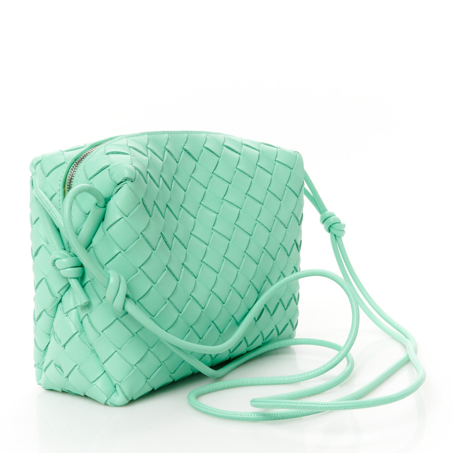 Nappa Intrecciato Small Loop Camera Bag Siren