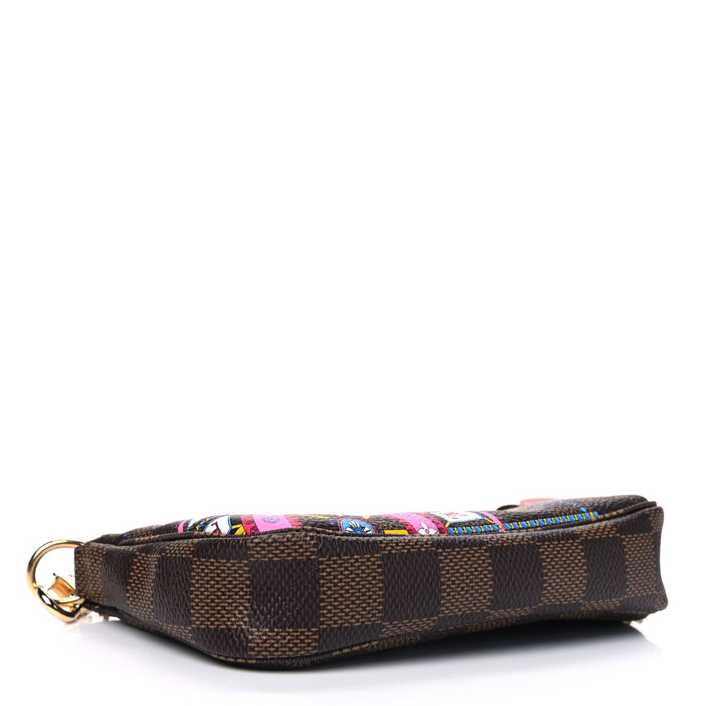 Damier Ebene 2020 Christmas Animation Big Wheel Mini Pochette Accessories Rose Ballerine