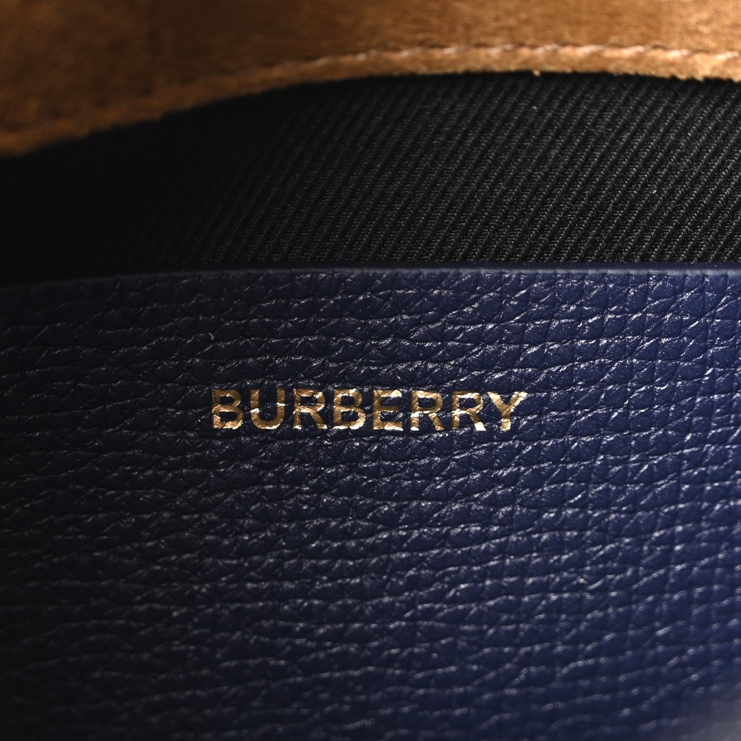 Burberry Derby Calfskin House Check Small Macken Crossbody Bag Regency Blue 6 of 11
