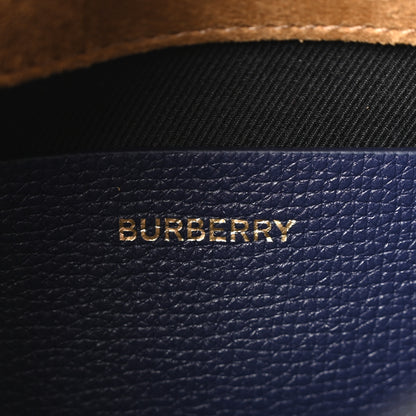 Burberry Derby Calfskin House Check Small Macken Crossbody Bag Regency Blue 6 of 11