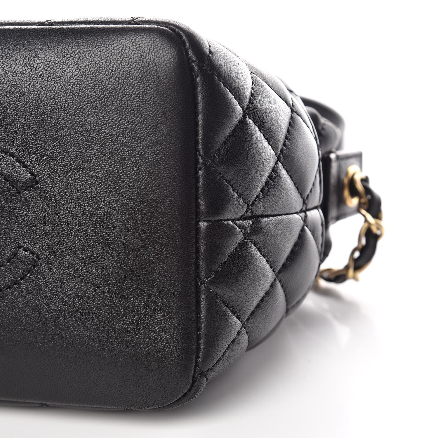Chanel Lambskin Quilted Hobo Black 10 of 10