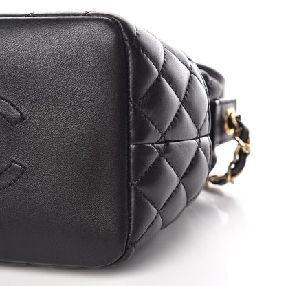 Chanel Lambskin Quilted Hobo Black 10 of 10