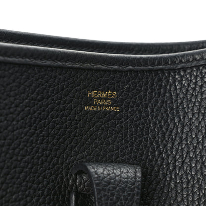 Hermes Taurillon Clemence Evelyne III PM Black 6 of 8