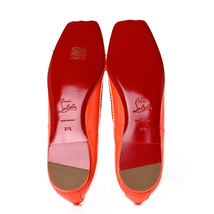 Christian Louboutin Patent Mamadrague Flats 37.5 Sunrise 5 of 8
