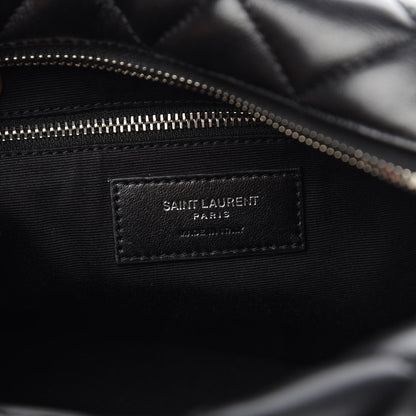 Saint Laurent Calfskin Y Quilted Monogram Small Loulou Bowling Bag Black 6 of 10