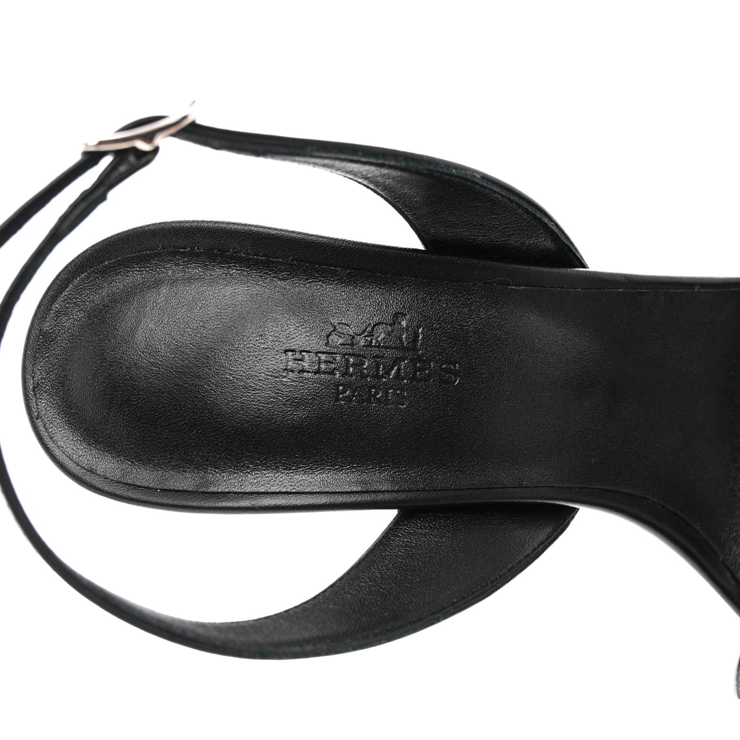 Calfskin Ella 105 Sandal 35.5 Black