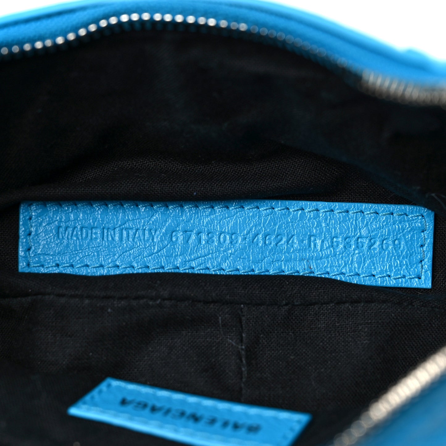 Agneau Arena Le Cagole Shoulder Bag XS Cyan