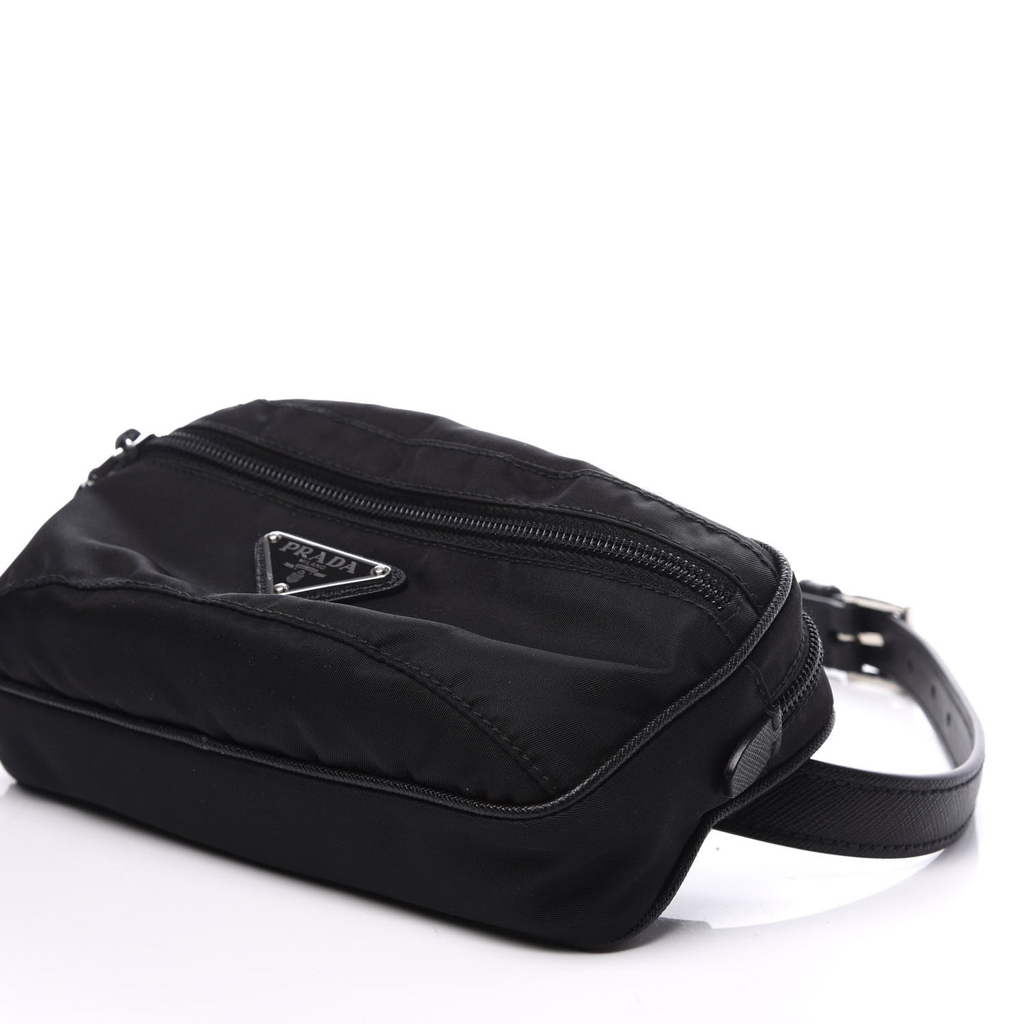 Tessuto Nylon Saffiano Belt Bag Blue