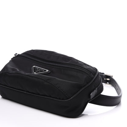 Prada Tessuto Nylon Saffiano Belt Bag Blue 3 of 9