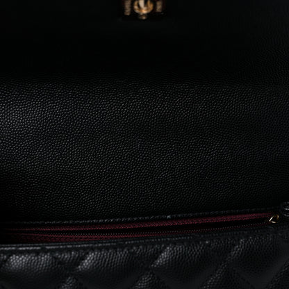 Chanel Caviar Quilted Mini Coco Handle Flap Black 13 of 14