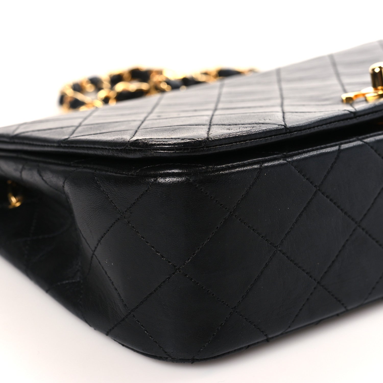 Chanel Lambskin Quilted Small Single Flap Black 8 of 9