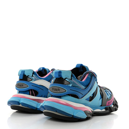 Balenciaga Mesh Nylon Womens Track Sneakers 40 Blue Black 4 of 8