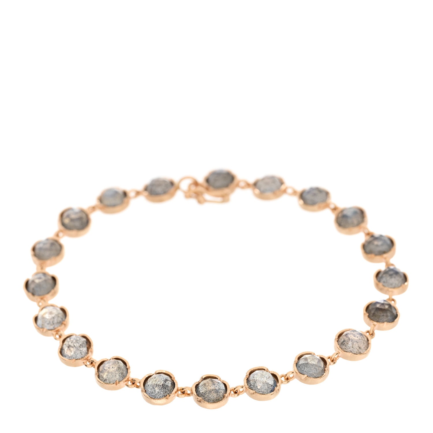 Irene Neuwirth 18K Rose Gold Labradorite Petite Classic Link Bracelet 1 of 3