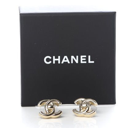 Chanel Metal CC Turnlock Earrings Gold 5 of 5