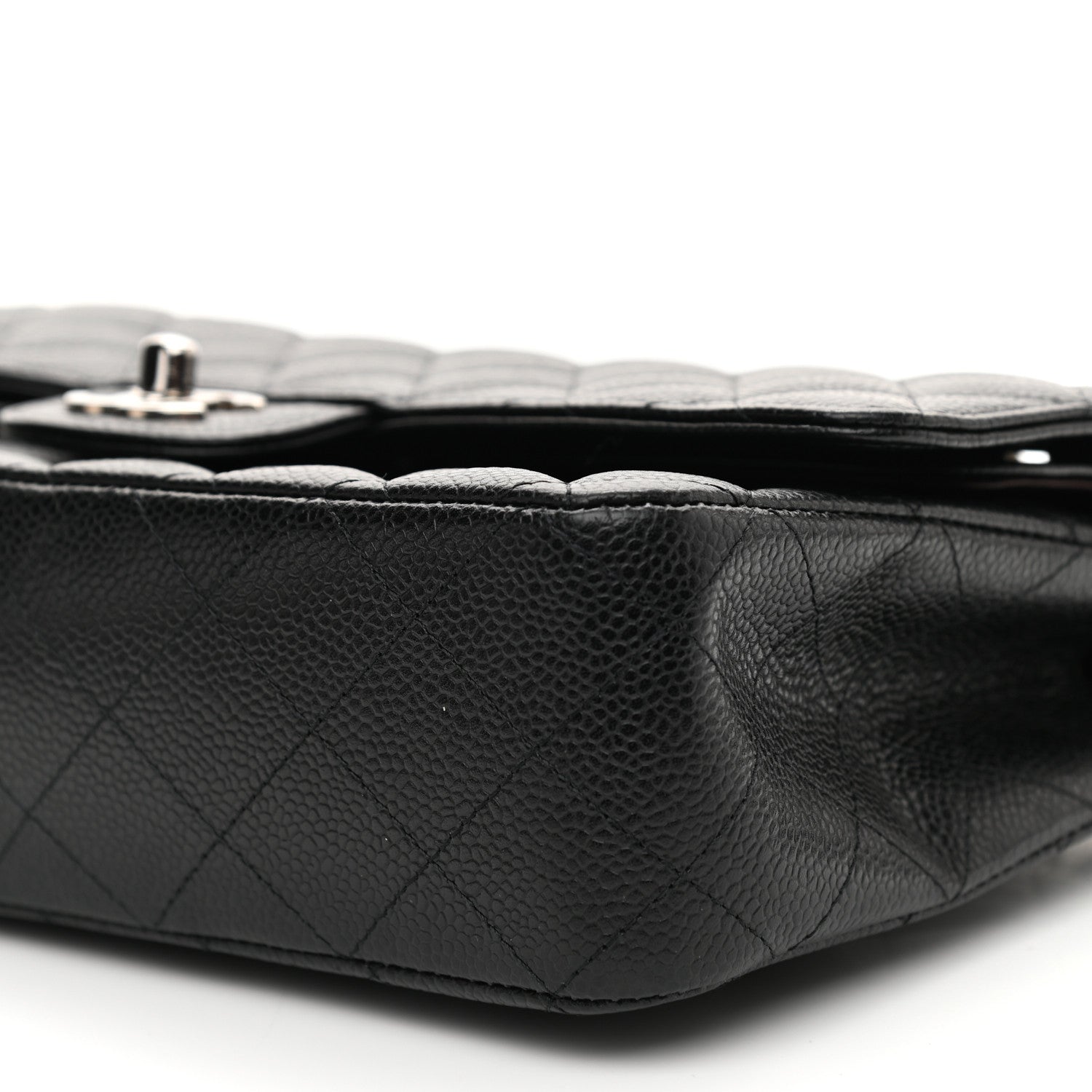 Chanel Caviar Quilted Medium Double Flap Black 9 of 10