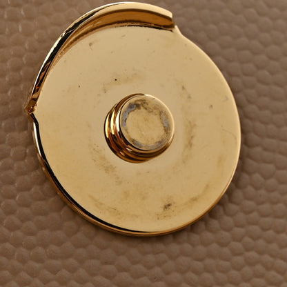 Saint Laurent Grain De Poudre Textured Mixed Matelasse Triquilt Small Monogram Satchel Dark Beige 11 of 11