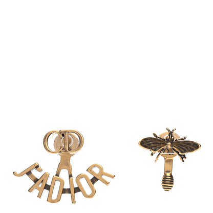 Christian Dior Metal J'Adior Earrings Aged Gold 1 of 3