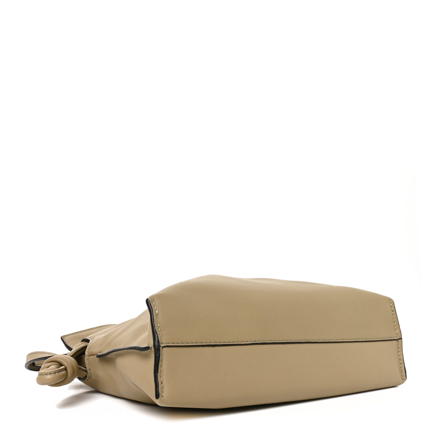Calfskin Mini Flamenco Knot Clutch Sage Green